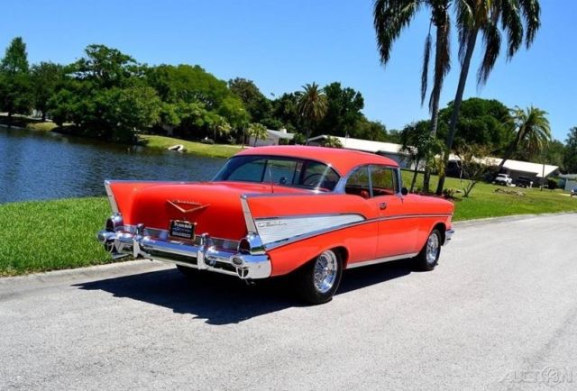 1957 Red Chevrolet Bel Air/150/210