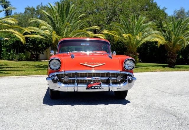 1957 Red Chevrolet Bel Air/150/210