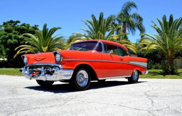 1957 Red Chevrolet Bel Air/150/210