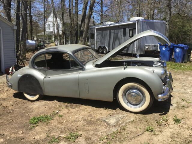 1957 Gray Jaguar XK Coupe