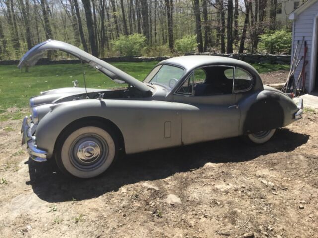 1957 Gray Jaguar XK Coupe