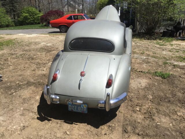 1957 Gray Jaguar XK Coupe