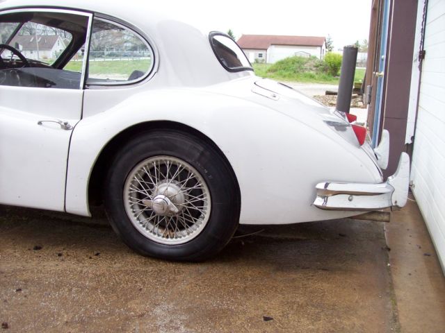 1957 White Jaguar XK COUPE