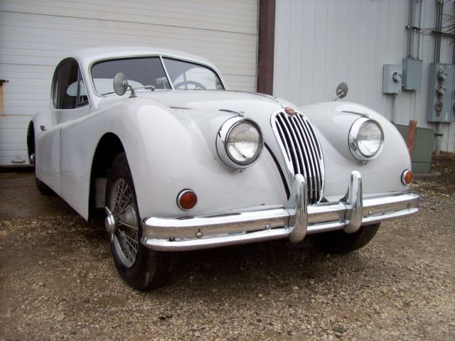 1957 White Jaguar XK COUPE