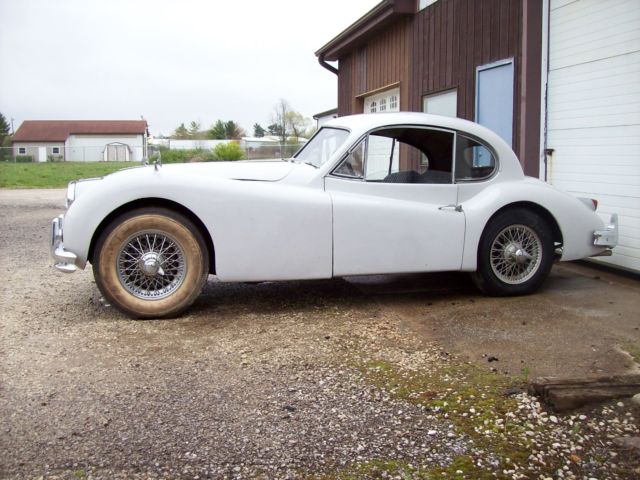 1957 White Jaguar XK COUPE
