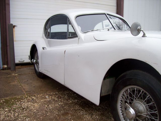 1957 White Jaguar XK COUPE