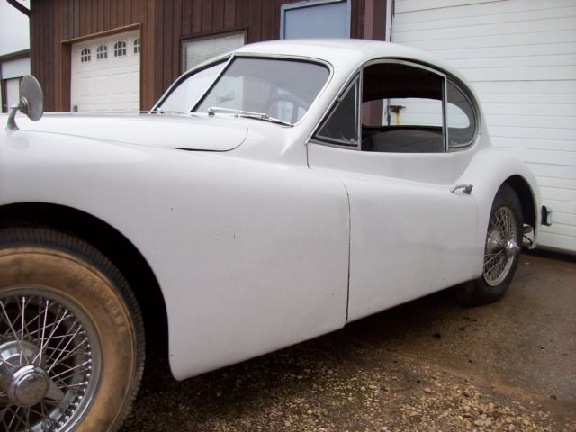 1957 White Jaguar XK COUPE