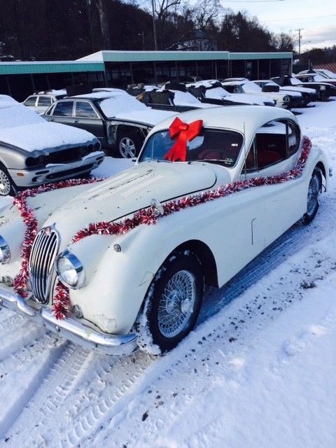 1957 White Jaguar XK Coupe