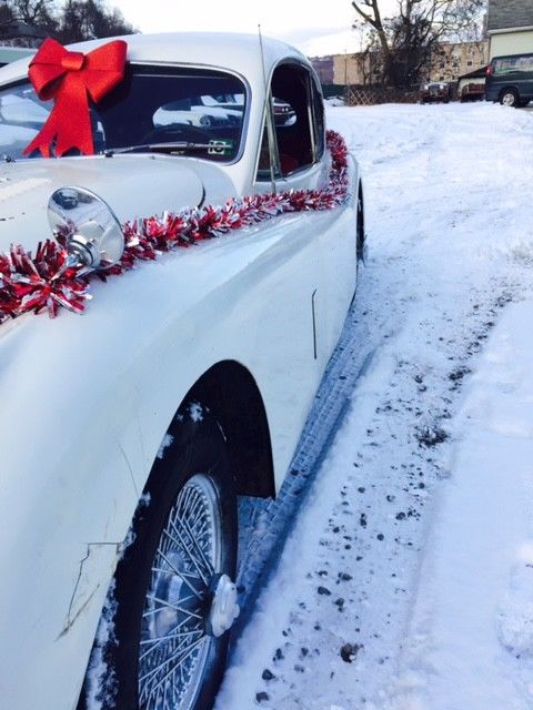 1957 White Jaguar XK Coupe