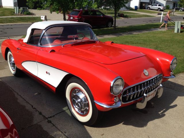1957 Venetian Red/Polo White Chevrolet Corvette Convertible