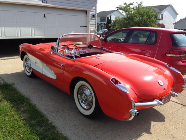 1957 Venetian Red/Polo White Chevrolet Corvette Convertible