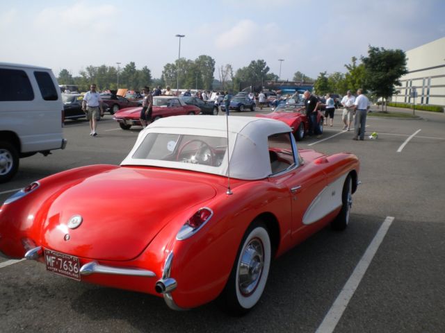 1957 Venetian Red/Polo White Chevrolet Corvette Convertible