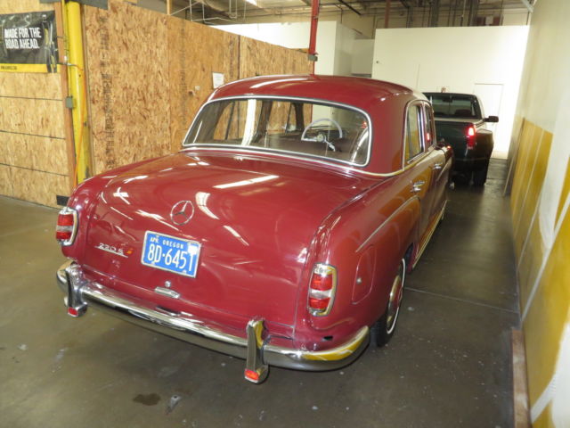 1957 Red Mercedes-Benz 200-Series Sedan