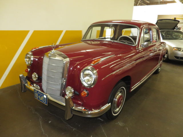 1957 Red Mercedes-Benz 200-Series Sedan