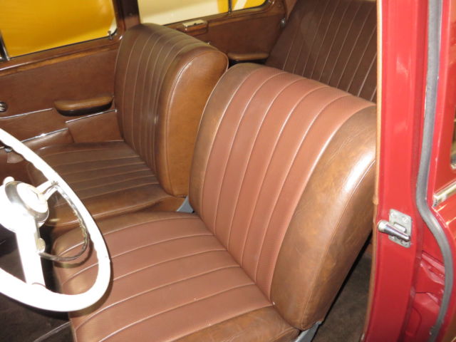 1957 Red Mercedes-Benz 200-Series Sedan