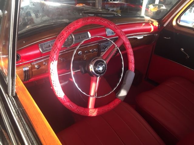 1957 Black Mercedes-Benz 200-Series 4 Door sedan with nice trunk