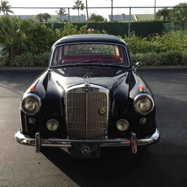 1957 Black Mercedes-Benz 200-Series 4 Door sedan with nice trunk
