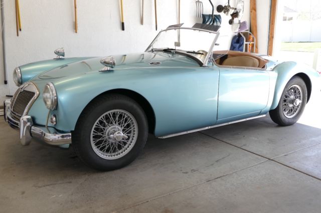 1957 Healy Blue MG MGA Convertible