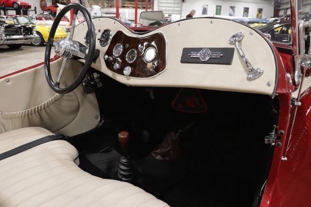 1957 Red MG T-Series Convertible