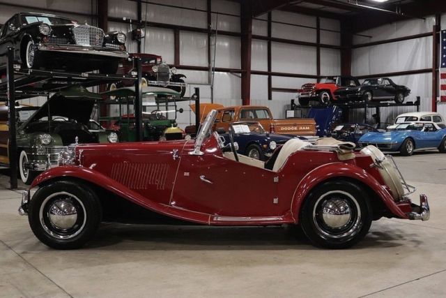 1957 Red MG T-Series Convertible