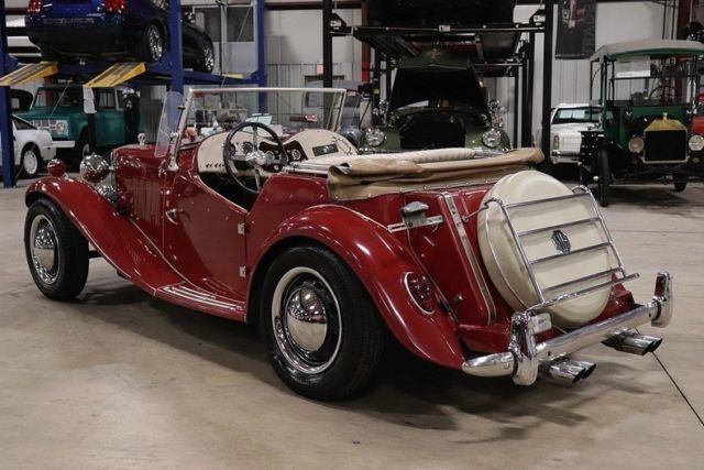 1957 Red MG T-Series Convertible