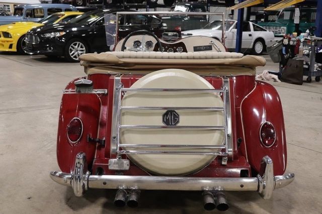 1957 Red MG T-Series Convertible