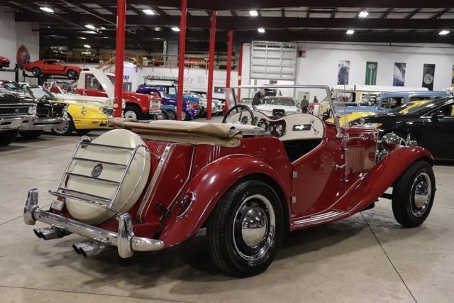 1957 Red MG T-Series Convertible