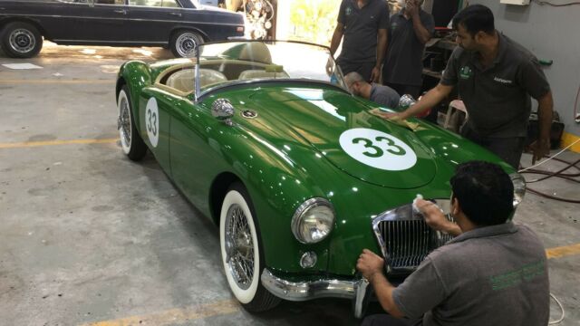1957 Green MG MGA Convertible