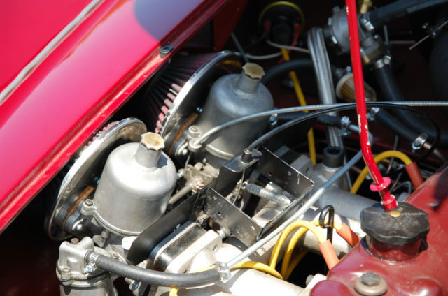 1957 Custom dark red MG MGA Convertible