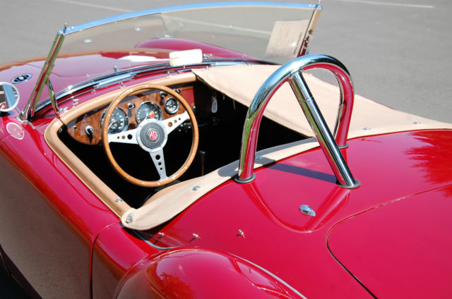 1957 Custom dark red MG MGA Convertible