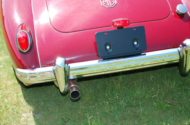 1957 Custom dark red MG MGA Convertible