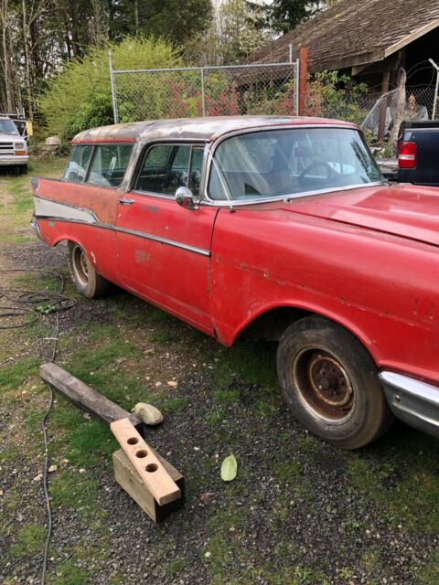 1957 Red Chevrolet Nomad Wagon