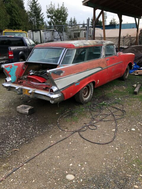 1957 Red Chevrolet Nomad Wagon