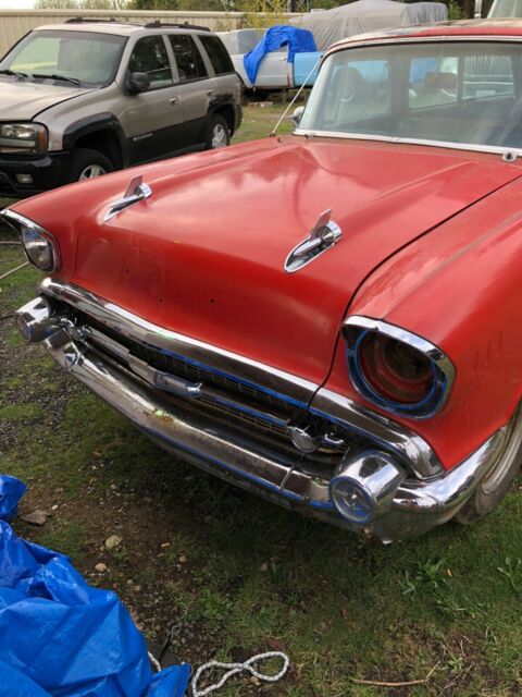 1957 Red Chevrolet Nomad Wagon