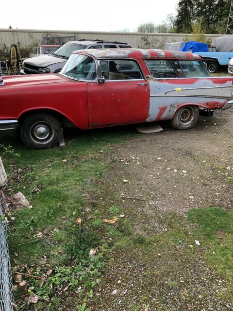1957 Red Chevrolet Nomad Wagon