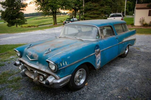 1957 Blue Chevrolet Nomad Wagon