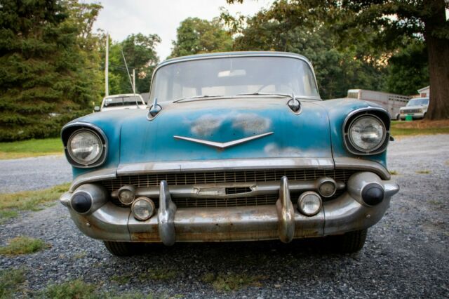 1957 Blue Chevrolet Nomad Wagon