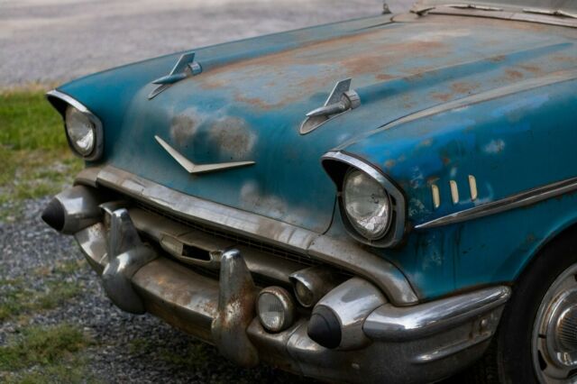 1957 Blue Chevrolet Nomad Wagon