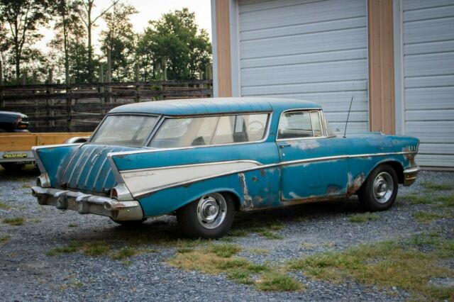 1957 Blue Chevrolet Nomad Wagon