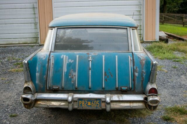 1957 Blue Chevrolet Nomad Wagon