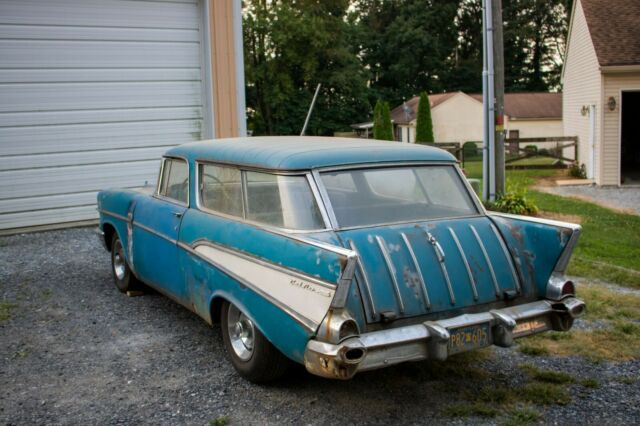 1957 Blue Chevrolet Nomad Wagon
