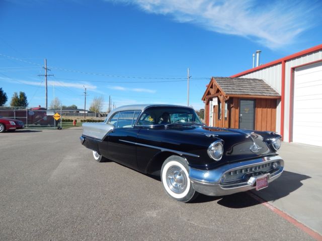 1957 Black Oldsmobile Eighty-Eight Coupe