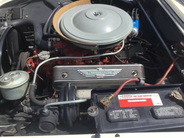 1957 White Ford Thunderbird Convertible