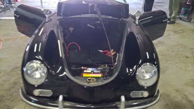 1957 Black Porsche 356 Convertible