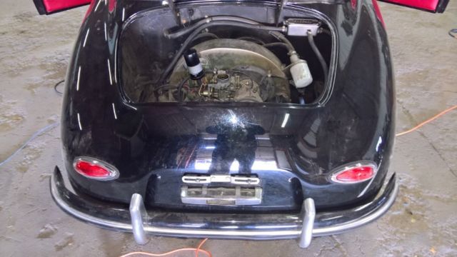 1957 Black Porsche 356 Convertible