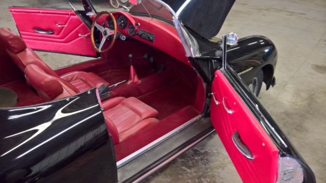 1957 Black Porsche 356 Convertible