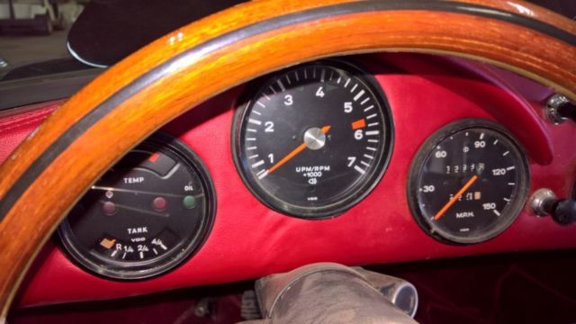1957 Black Porsche 356 Convertible