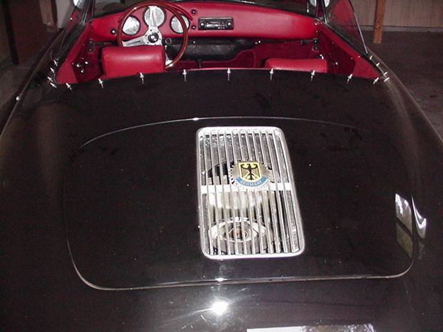 1957 Black Porsche 356 Convertible