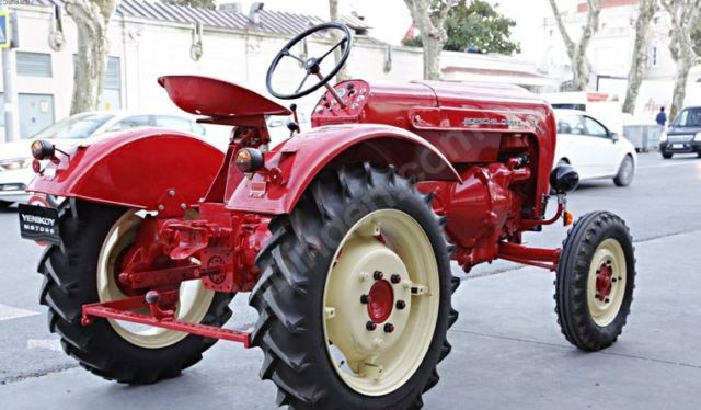 1957 kÄ±rmÄ±zÄ± Porsche PORSCHE DIESEL JUNIOR PRO 206 / 1 tractor