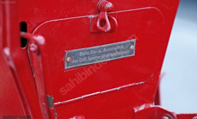 1957 kÄ±rmÄ±zÄ± Porsche PORSCHE DIESEL JUNIOR PRO 206 / 1 tractor